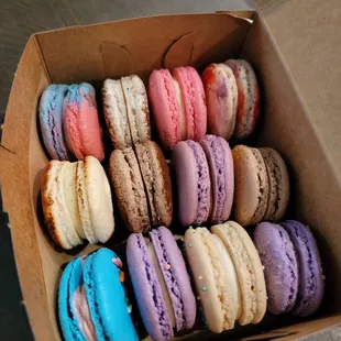 a box of macarons