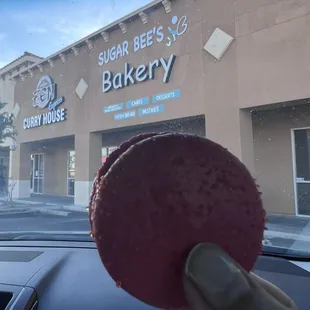 Cranberry orange macaroon