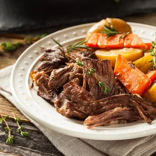 This Sugar Beet Kitchen pot roast was so tender and d