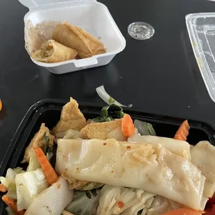 Drunken Noodle Crispy Rolls