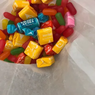 a bag of candy