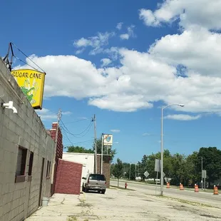 a car parked on the side of the road