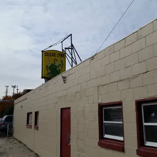 the side of the building