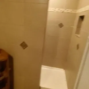 Shower in master bedroom