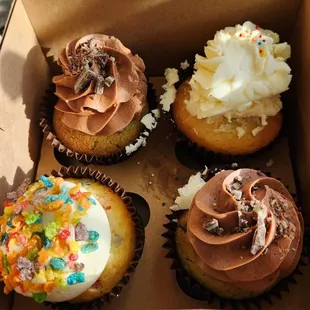 Grasshoppers,  classic vanilla and Fruity pebble