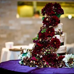 My five-tier cake by Kat. Amazing isn't it?? Yes, it tasted just as good as it looked.