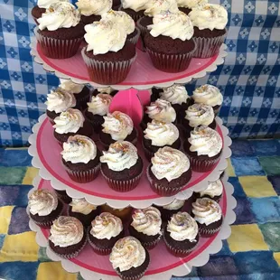 Red velvet mini cupcakes