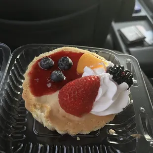 a dessert on a plate
