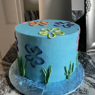 Spongebob theme cake