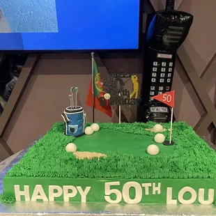 Surprise 50th Golf cake!