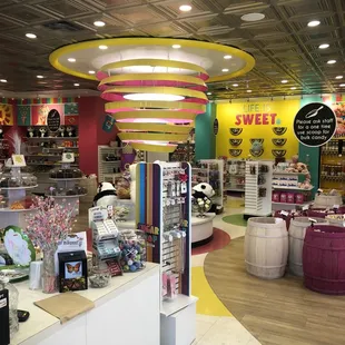 the inside of the store