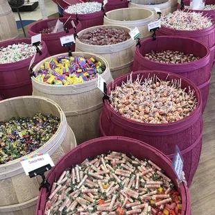a variety of candys