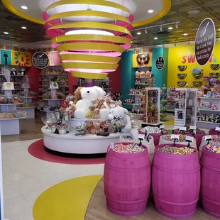 a display of candy