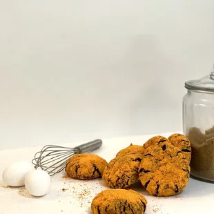 Chocolate Butternut Crinkle Cookies