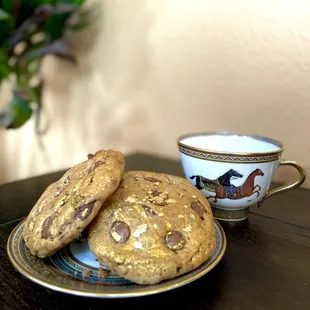 Emperor's Cookie. Topped with edible gold leaves.