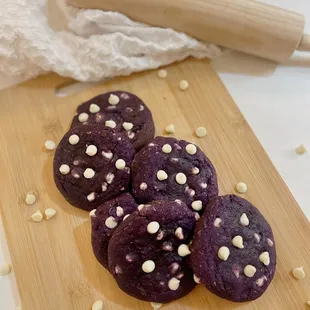 Ube White Chocolate Chip Cookies