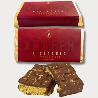 Knafeh Pistachio Milk Chocolate Bar