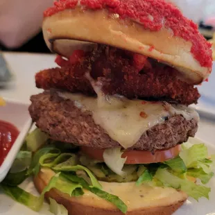 Hot Cheetos Burger