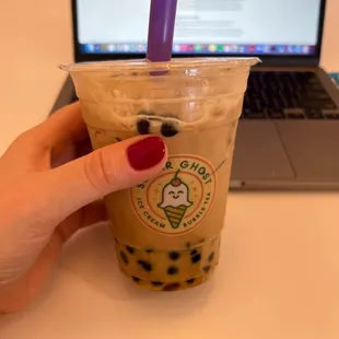 Lavender bubble tea - no added sugar needed!