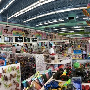 the inside of a candy shop