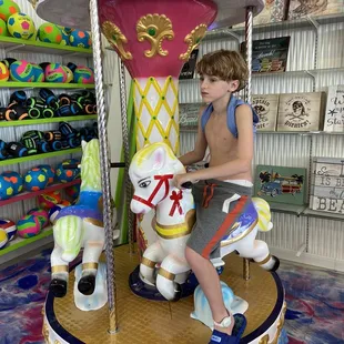 Carousel for little kids. My autistic son liked it