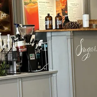 Coffee area counter