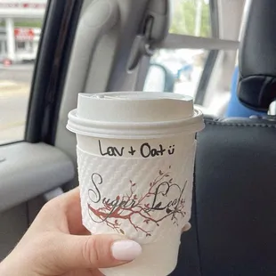 Lavender Oat Milk Latte