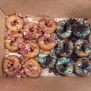 Maple Bacon and Vanilla sauce with Oreo crumbles