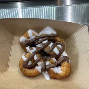 Free hot mini donut - one flavor