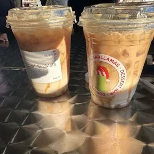 Iced caramel macchiato