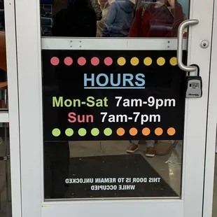 Business hours!