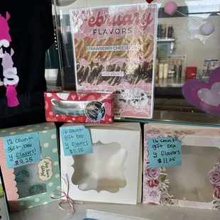 Valentine's flavors and gift options!