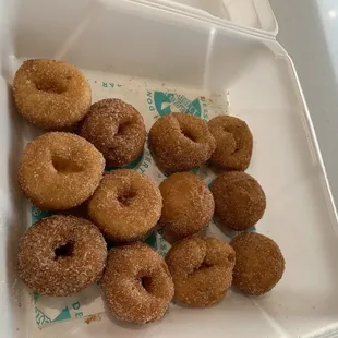 These are cinnamon sugar donuts! MELT IN YOUR MOUTH SOOOO GOOD
