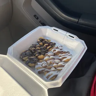 the inside of a styrofoam container