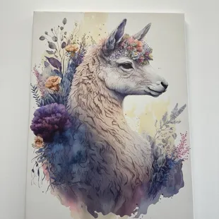 The llama  artwork