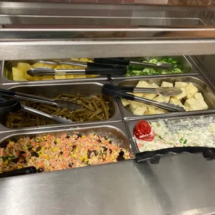 a variety of food items