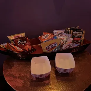 Free chips/snacks
