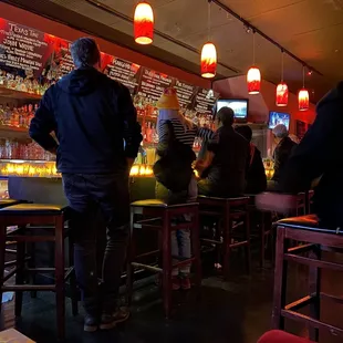Saturday night crowd