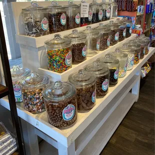 a display of candy in a store