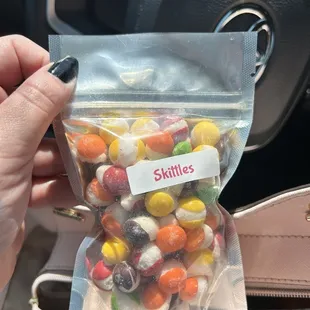 Freeze-dried Skittles