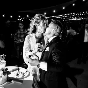 Share a kiss after you share some cake