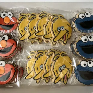 a dozen cookies in a box