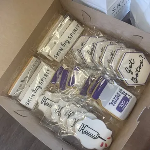 a box full of cookies