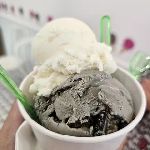 Fresh Lychee and Black Sesame Brittle