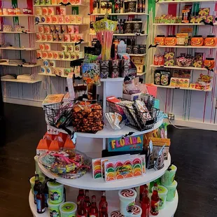 a display of candy