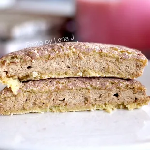 Inside of Tiramisu Cloud Cookie ($4) - super light cookie w/ espresso mascarpone cream. Delicious! The cookie texture is really light.