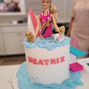 Barbie Water Cake