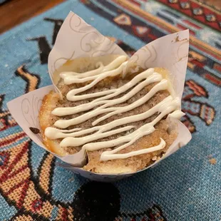 Pumpkin sour cream muffin