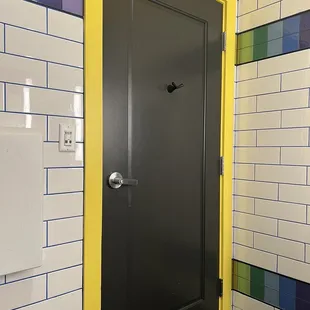 Bathroom very colorful and clean!