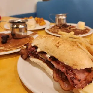  sandwich and french fries